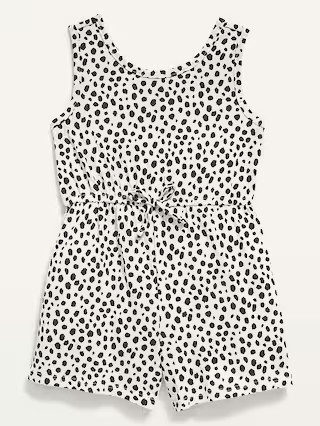 Printed Sleeveless Jersey Romper for Toddler Girls | Old Navy (US)