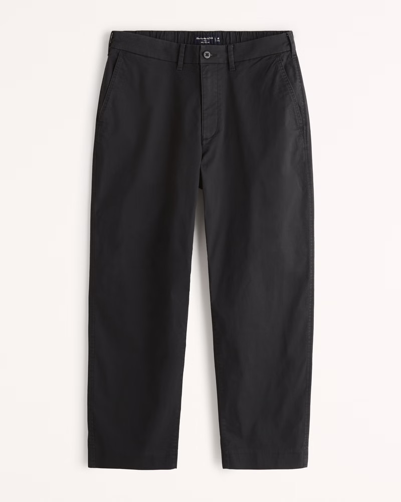 Relaxed Cropped Sneaker Pants | Abercrombie & Fitch (US)