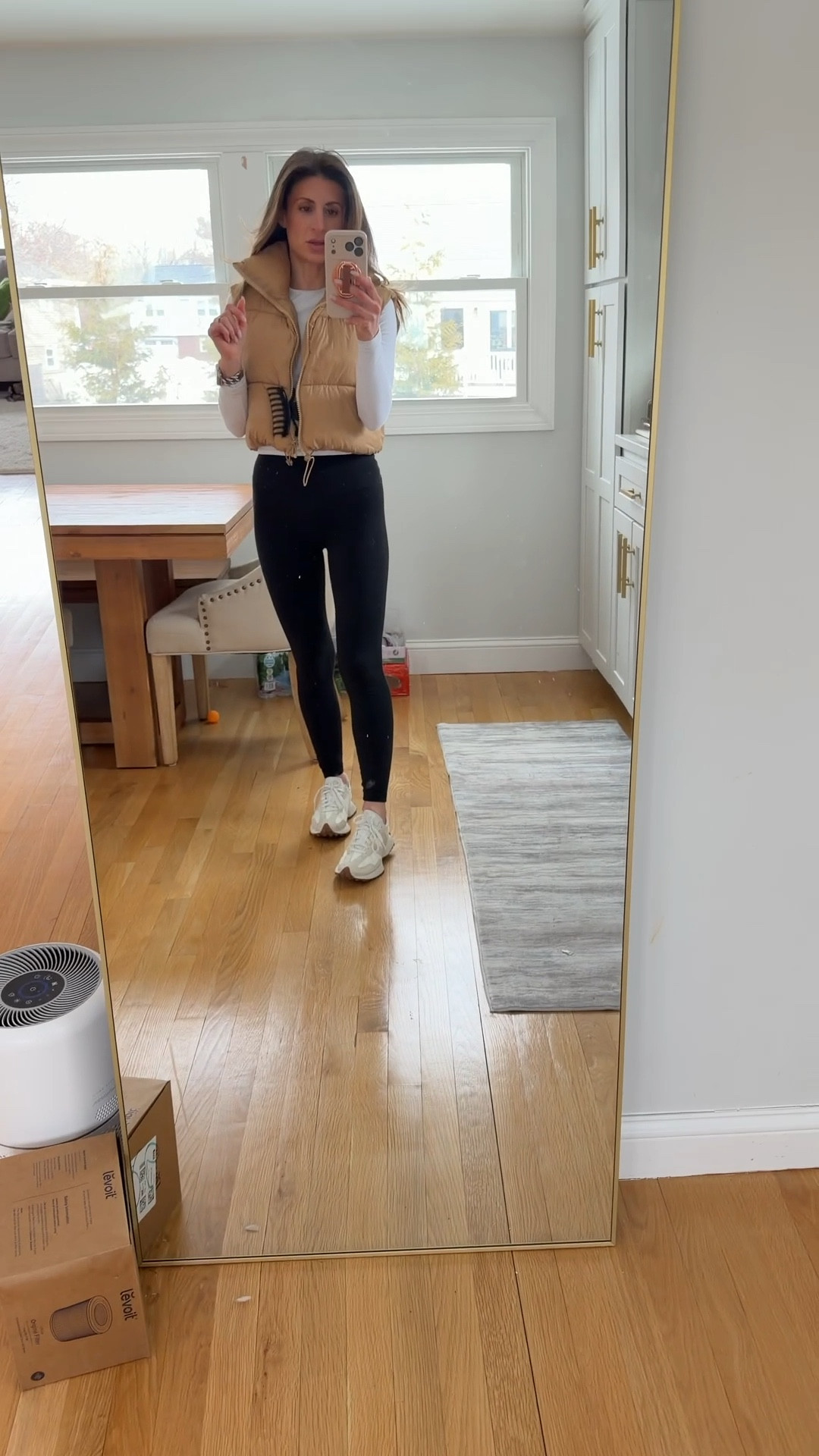 Neutral athleisure but make it elevated 🤍
This is my go-to everyday outfit when I want to feel put together without trying too hard — comfy black leggings, a fitted long sleeve, and this chic tan puffer vest that instantly pulls the whole look together.

Paired it with neutral sneakers for that clean girl, on-the-go mom vibe ✨
Perfect for errands, school drop-off, or casual days when you still want to look styled.

Everything is super wearable, flattering, and easy to mix + match 🙌

#athleisureoutfit #everydaystyle #neutraloutfit #momstyle #casualchic #amazonfashion #ootdstyle #cleanlook #effortlessstyle #falloutfitideas #winteroutfit #puffervest #blackleggingsoutfit #neutralaesthetic #dailyoutfits

#LTKfitnessgoals #LTKActive #LTKootd