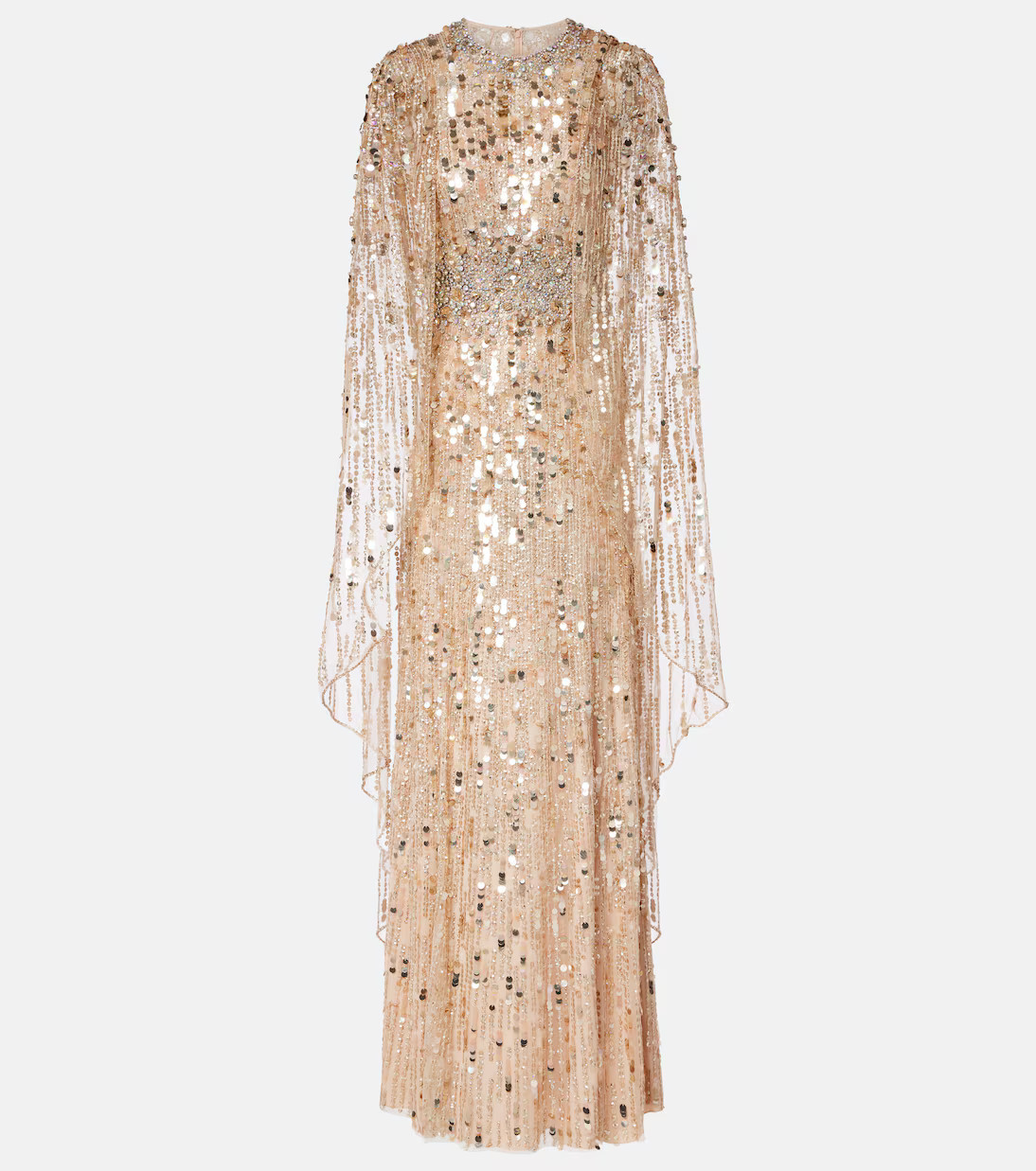 Honey Dew caped embellished gown | Mytheresa (US/CA)