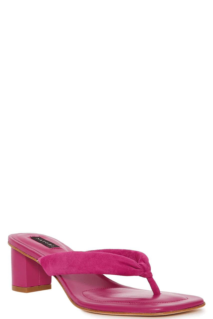 Buy Bay Suede Thong Sandal in Dragonfruit Online | NATORI | Natori