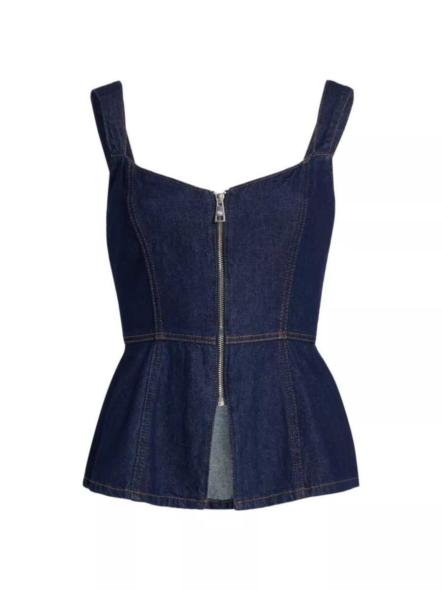 Zeta Denim Cinched Top | Saks Fifth Avenue