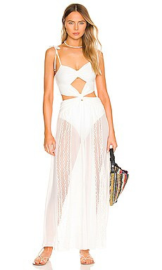 PatBO Cutout Beach Dress in White from Revolve.com | Revolve Clothing (Global)