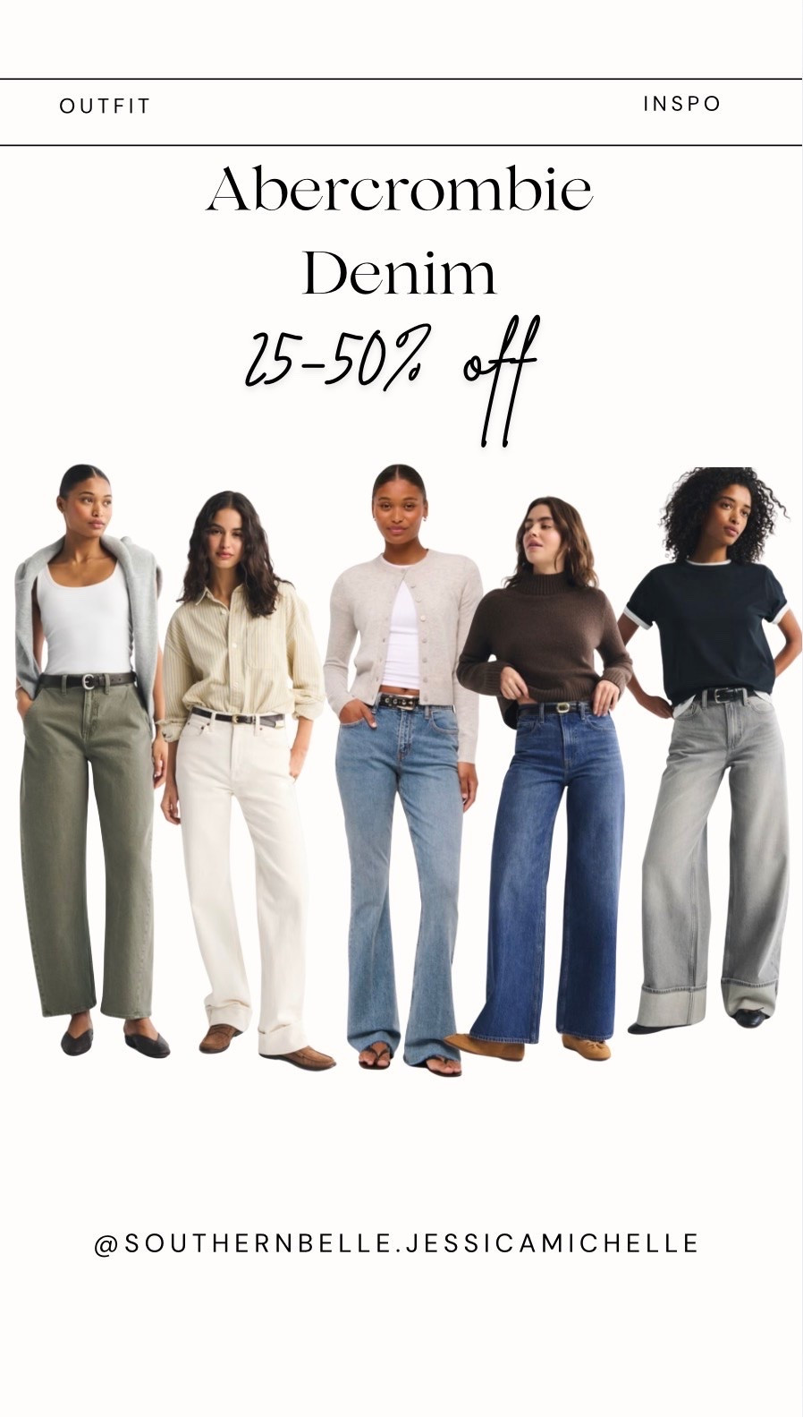 Don’t miss the @abercrombie denim and the extra discount here on Ltk!

#LTKSaleAlert