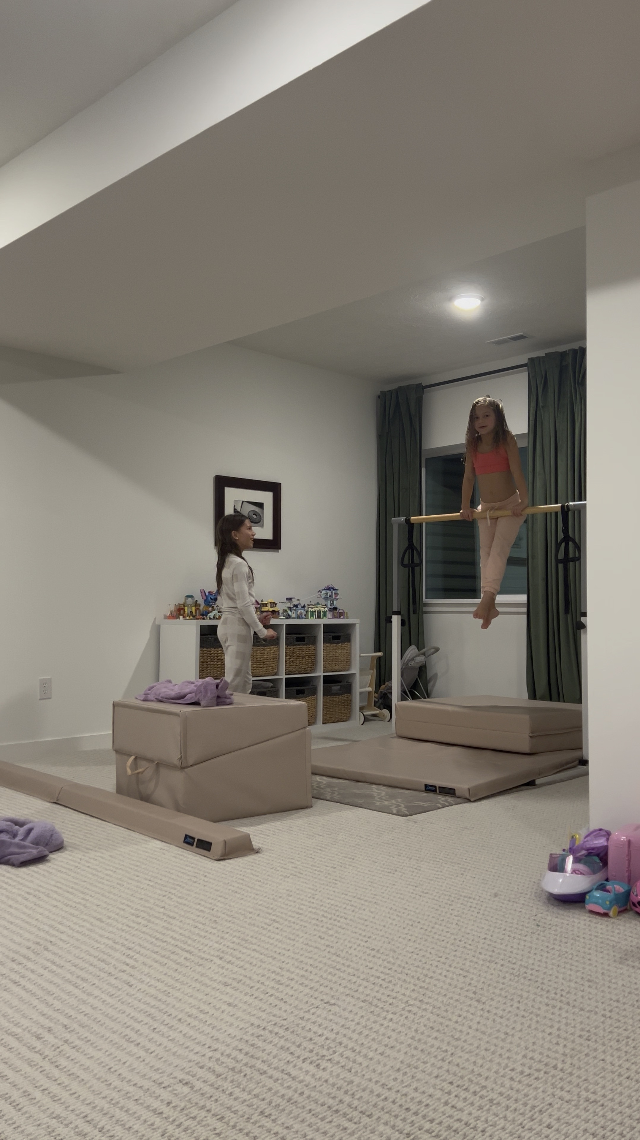 The only neutral gymnastics equipment I could find for our home and not only do I love it but my girls LOVE IT too!

#LTKFamily #LTKHome