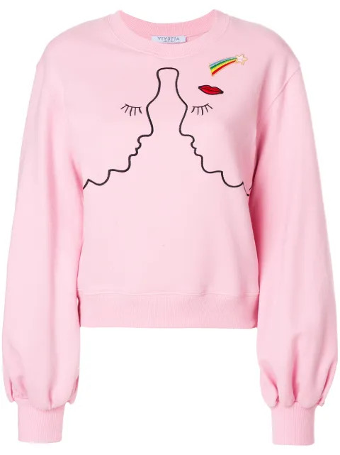 silhouette embroidered sweatshirt | FarFetch US
