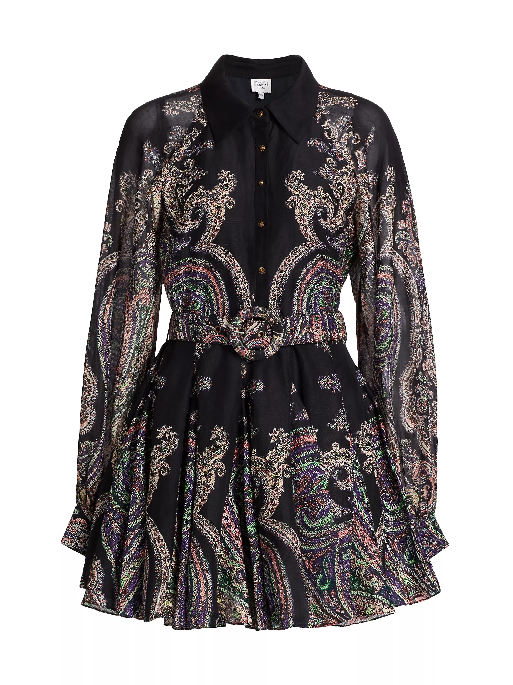 Omya Paisley Mini Shirtdress | Saks Fifth Avenue