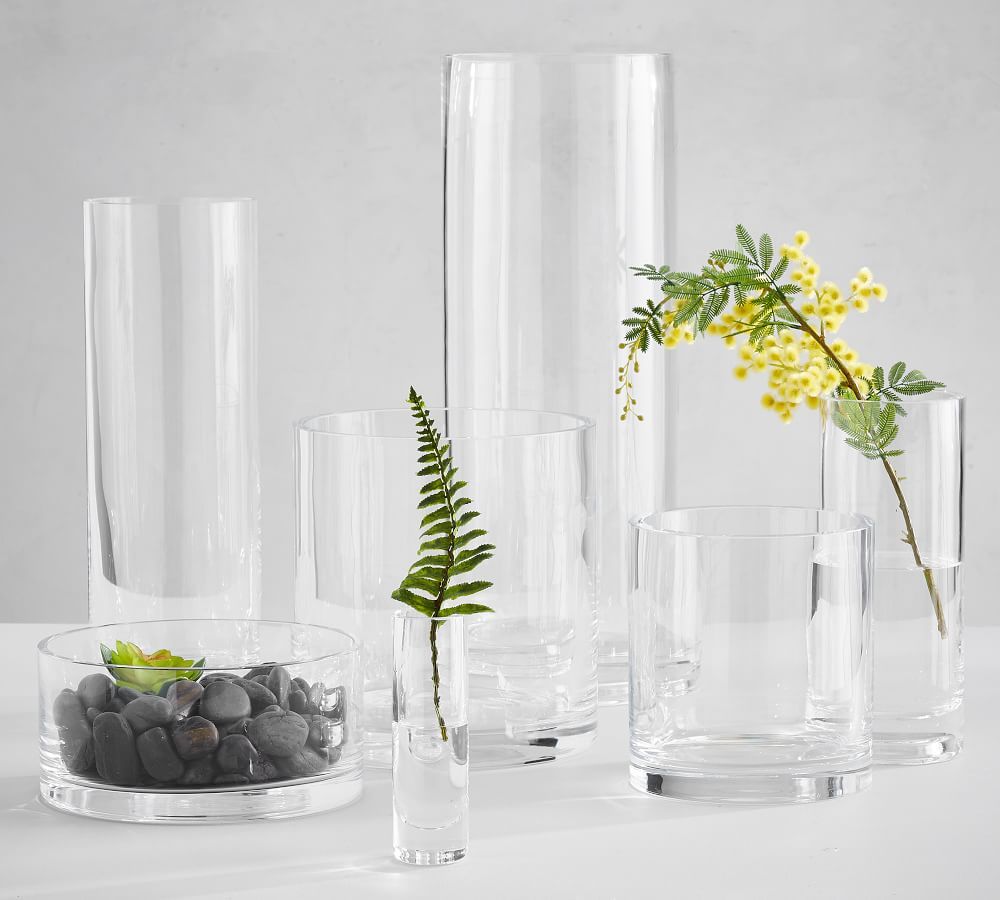 Aegean Clear Glass Vases | Pottery Barn (US)