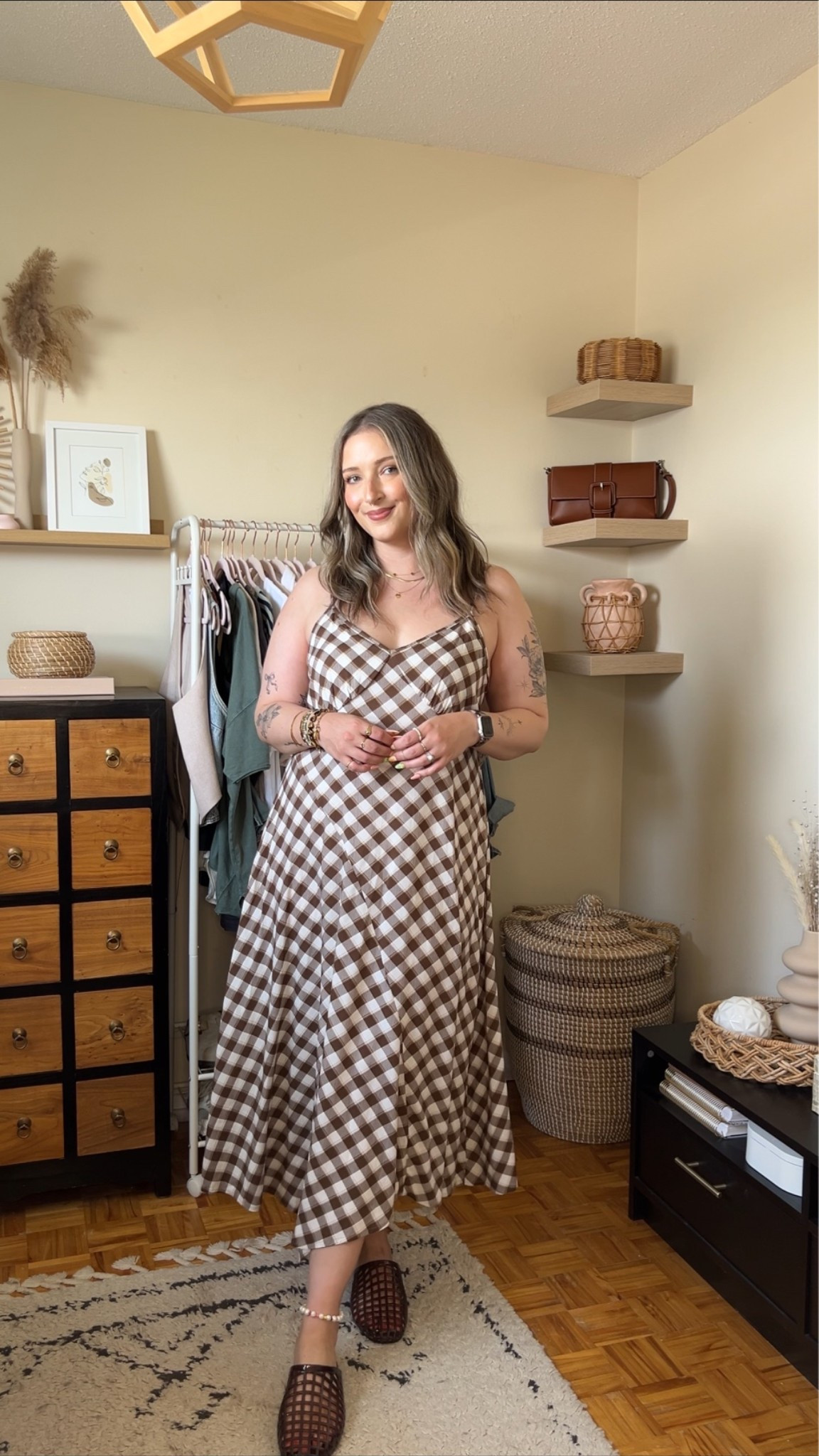 Such a stunning dress to transition to fall!I’m wearing my usual size L. Jelly shoes are also Old Navy, I’m a 9.5-10 and wear a 10. Canadian links under “similar products”

#LTKfall #LTKdresses #LTKmidsize