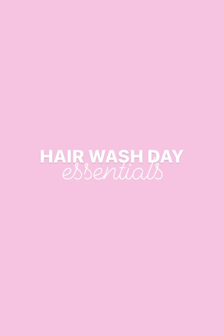 Linked all my essentials for my hair wash day! 
