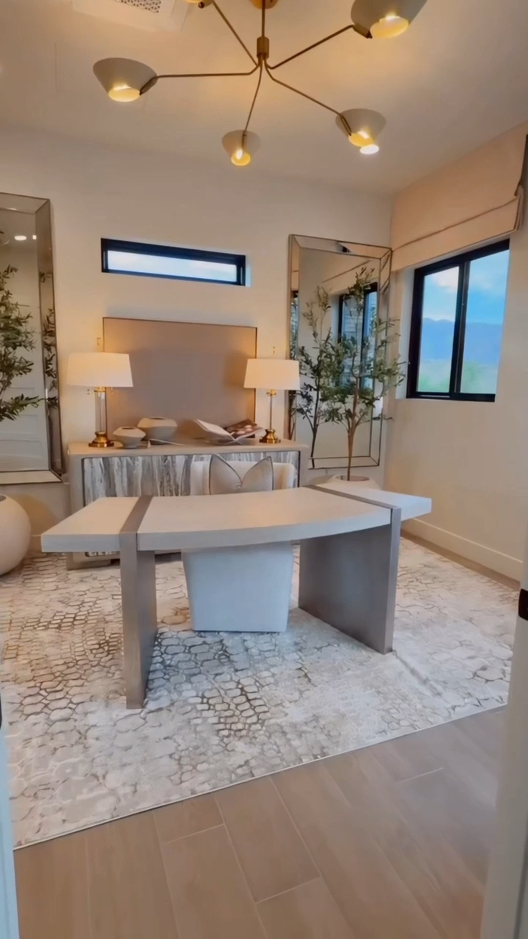 It’s crazy how a room can completely change with just a few furniture pieces and a couple of mirrors.

The lamps added such a cozy touch, the mirrors made the space look and feel bigger, and the motorized Roman shades add softness and height to the space. ❤️

Sometimes simple really makes the biggest difference.

entryway table, oversized mirror, motorized roman shades, neutral cozy office, chandelier lighting, aesthetic office decor, amazon home decor, Wayfair home decor 


#LTKHome