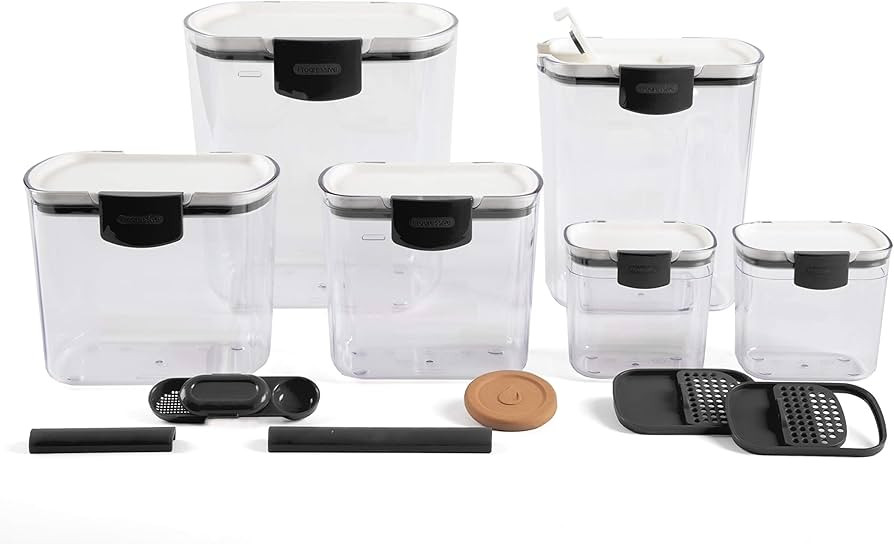 Progressive ProKeeper Baker's Airtight Kitchen Storage Canister Container Set for Flour, Sugar & ... | Amazon (US)