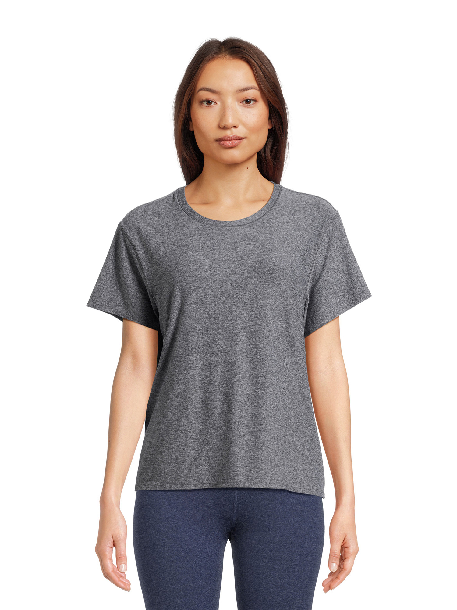 Athletic Works Women's and Women's Plus ButterCore Tee with Short Sleeves, Sizes XS-4X | Walmart (US)