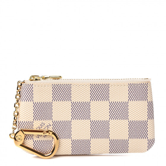 LOUIS VUITTON Damier Azur Key Pouch | Fashionphile
