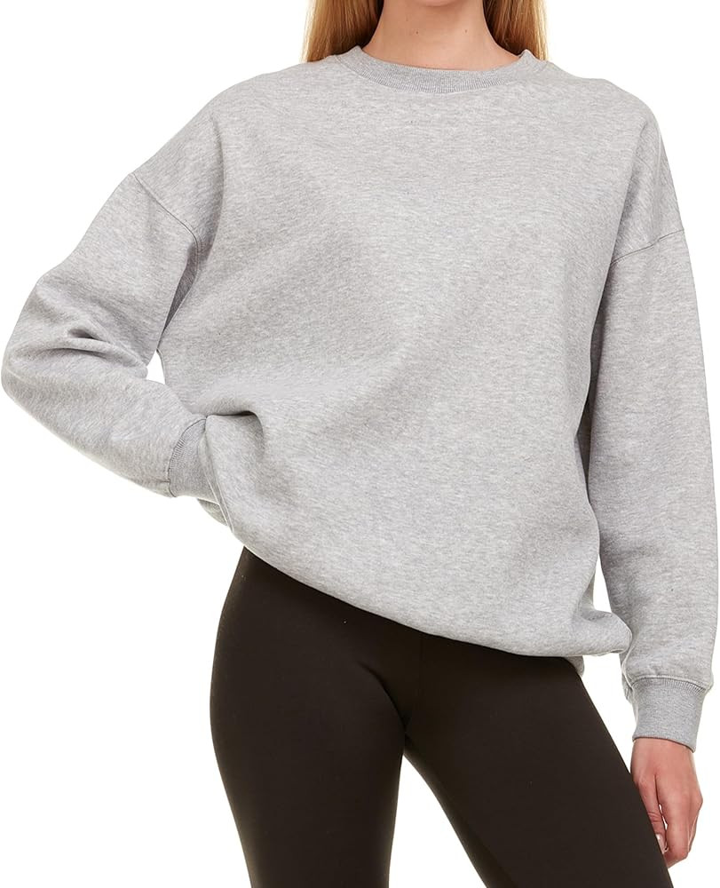 Oversized Sweatshirt for Women – Crewneck Fleece Pullover Sweatshirt Plus Size Included | Amazon (US)