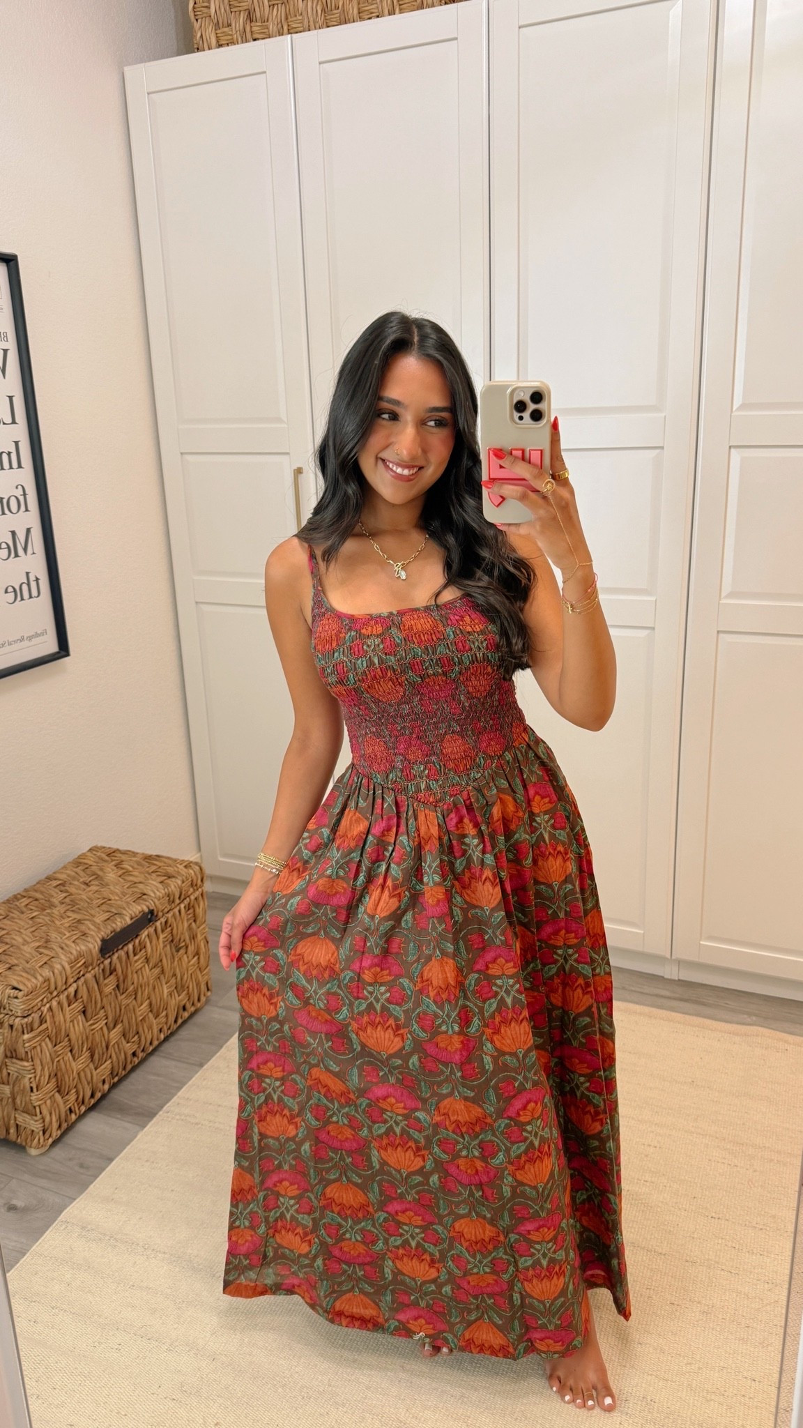 Giving fall but a summer dress I love!! Sincerely a girl ready for fall✨⭐️🤎

Size small!