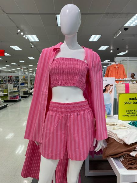 New summer sets at Target! Beach look. Pool day. Vacation outfit. Casual weekend look. Affordable fashion. Colorful look. Monochromatic two piece  

#LTKfindsunder50