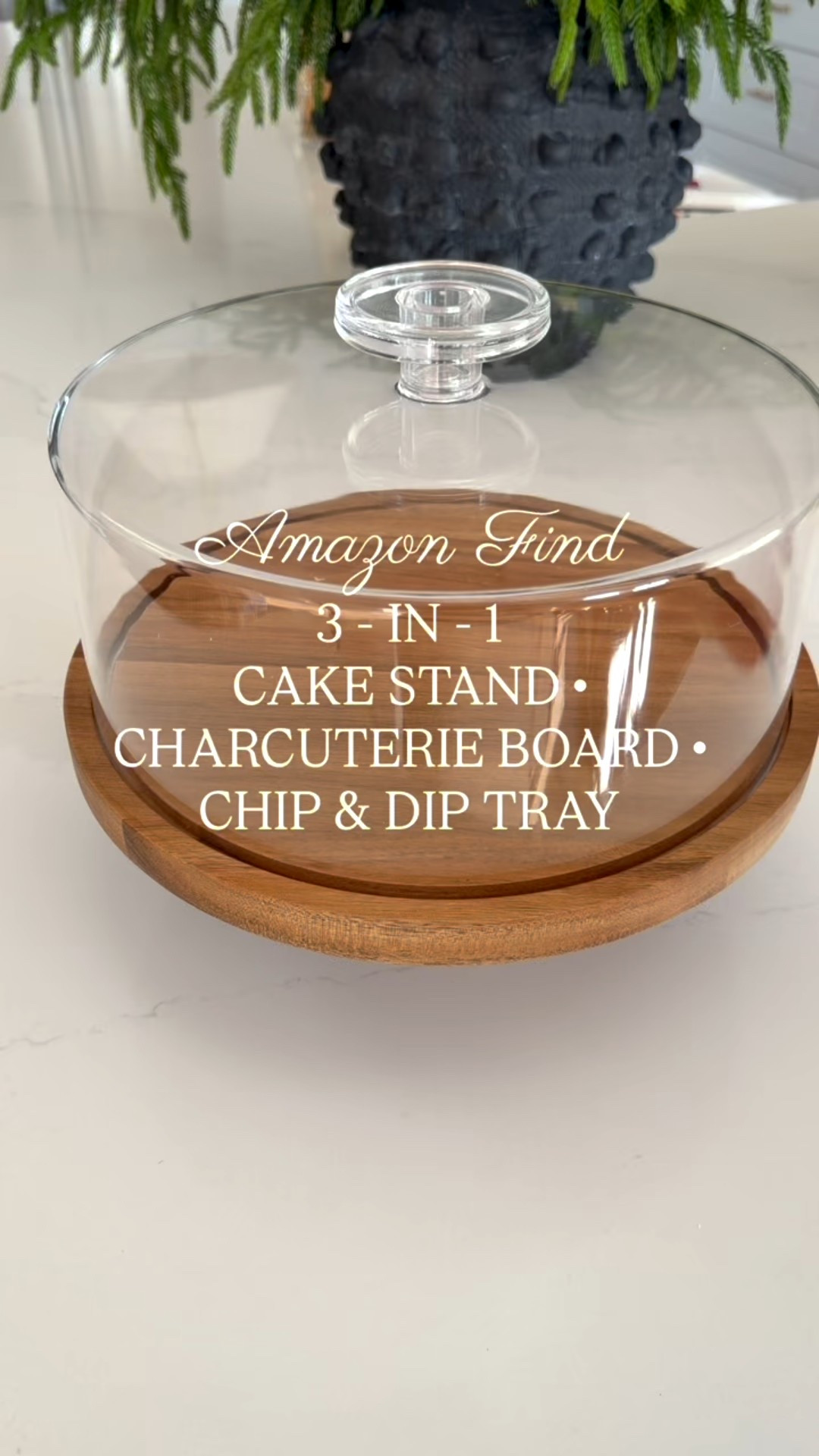 The best Amazon find! The 3-in-1 Cake Stand. It’s a charcuterie board, chip &amp; dip tray, and a cake stand. Perfect for the holidays. 

#LTKGiftGuide #LTKHome #LTKHoliday