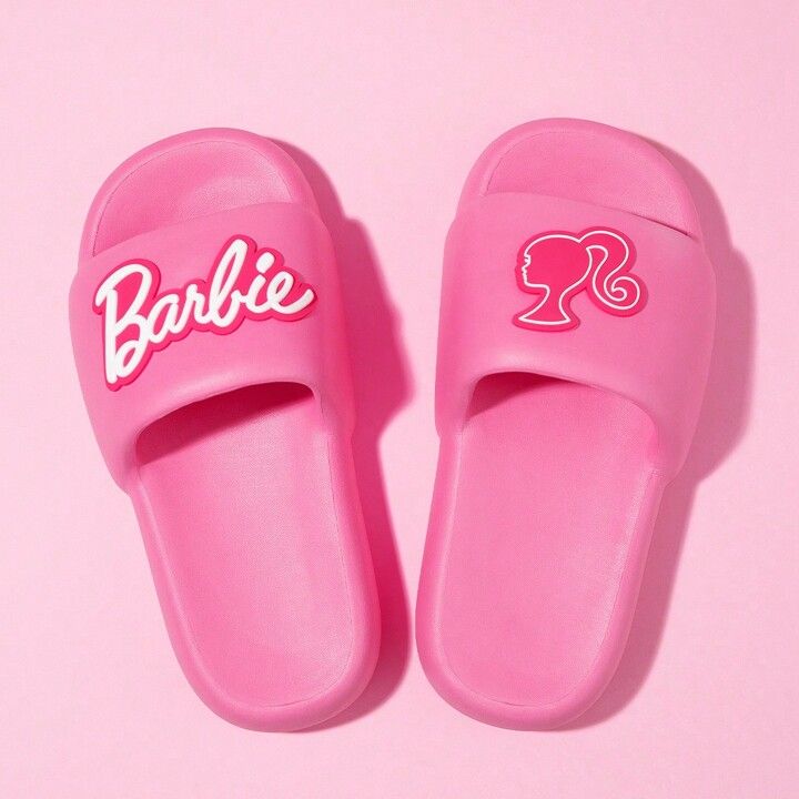 Miniso Barbie Series Bathroom Slippers, Cute Non-Slip Thick-Soled Home Indoor Shoes,Portable Comf... | SHEIN