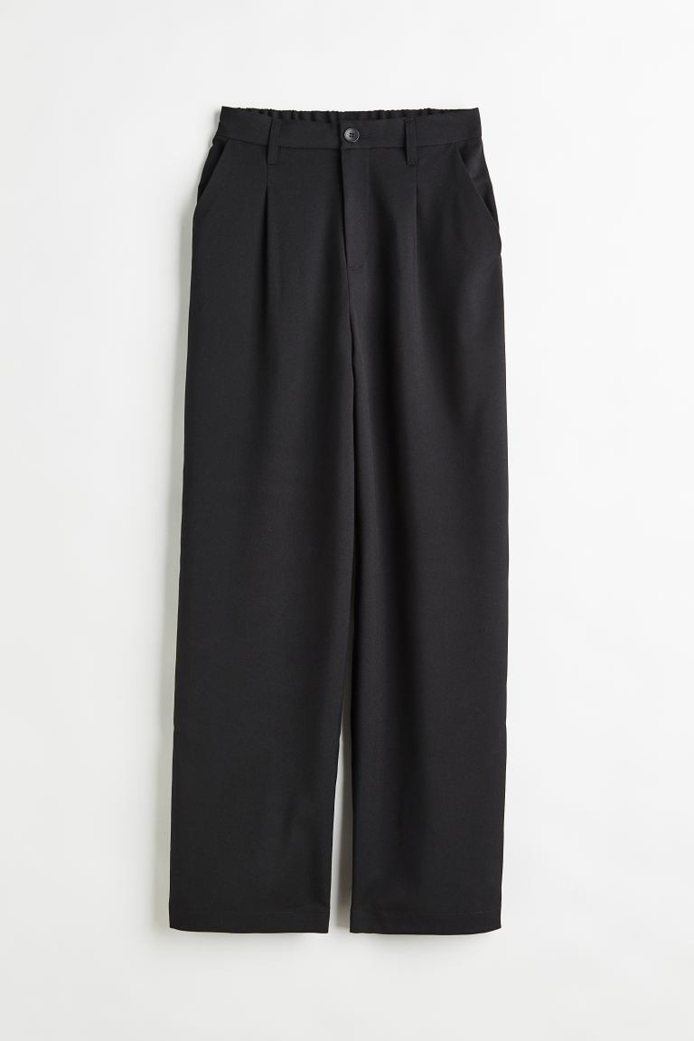 Wide-leg Twill Pants | H&M (US + CA)