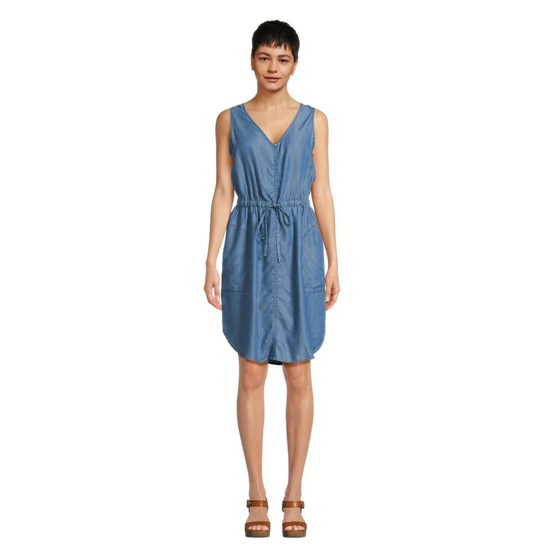 Time and Tru Women's Sleeveless Utility Dress, Sizes XS-XXXL | Walmart (US)