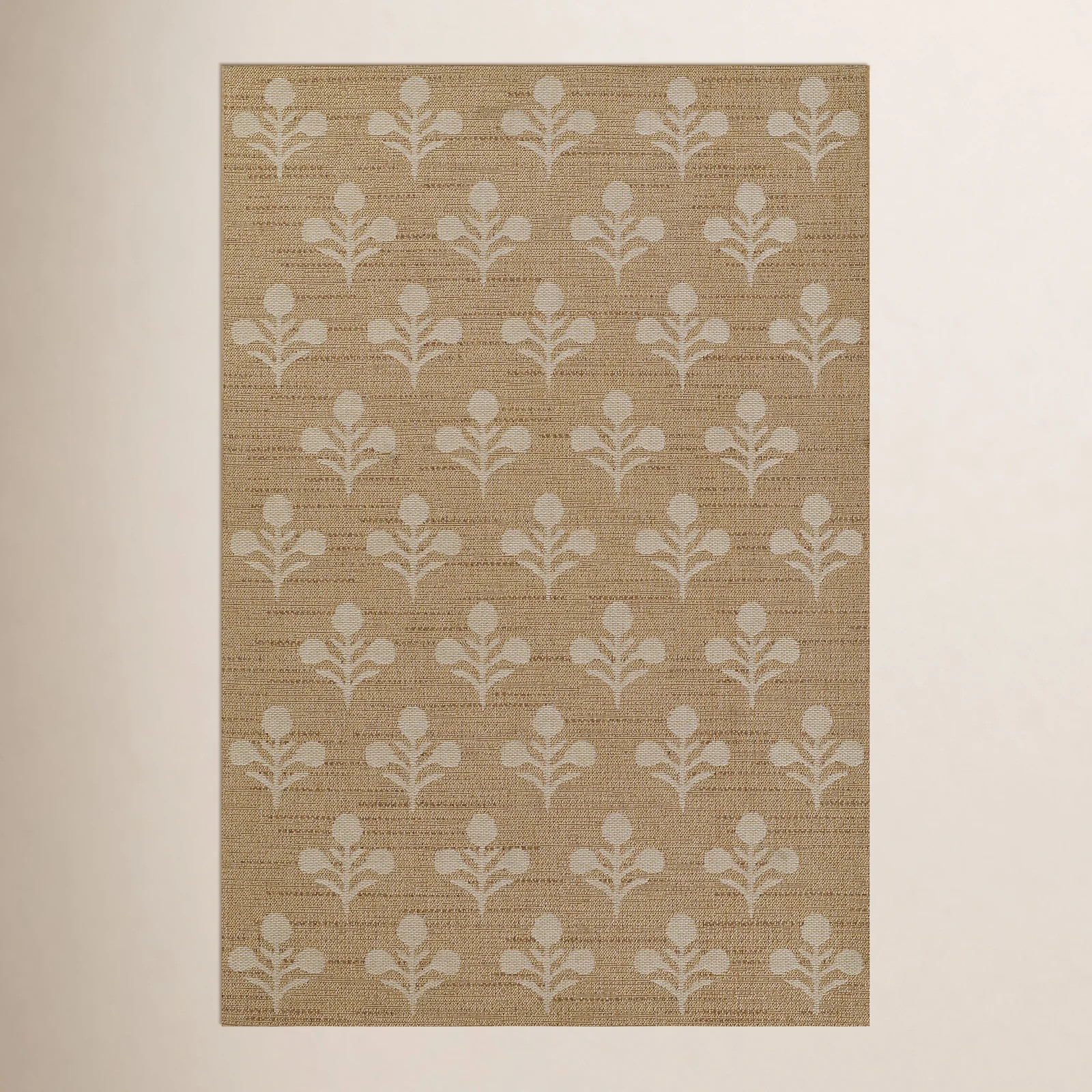 Saybrook Floral Hand-Woven Outdoor Rug | Birch Lane