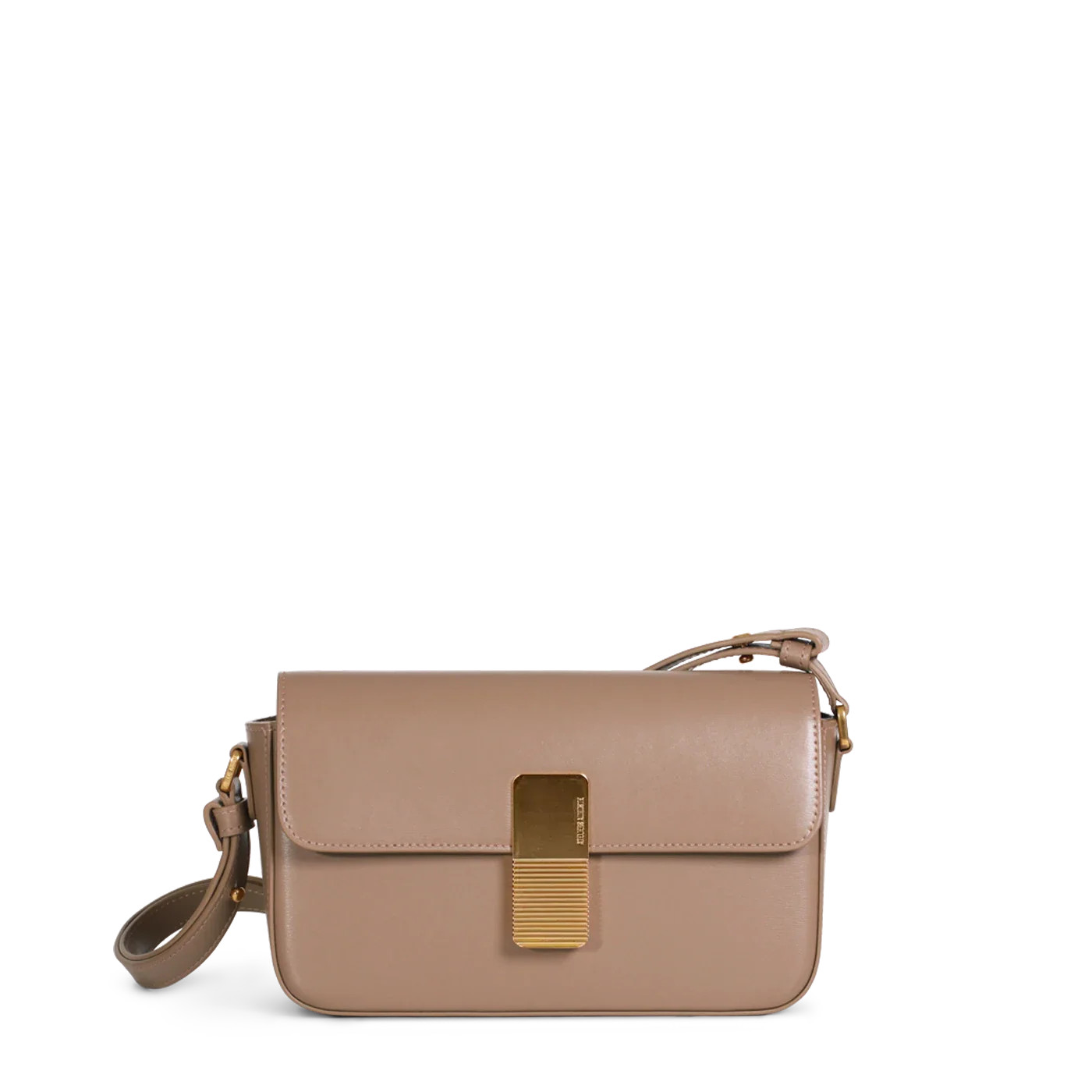 Monceau Baguette Gold Edition - Taupe Box Leather | ATELIERS AUGUSTE