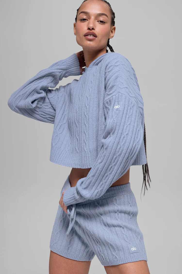 Cable Knit Winter Bliss Hoodie | Alo Yoga (US)