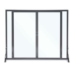 Full Height Glass Door Fireplace Screen | West Elm (US)