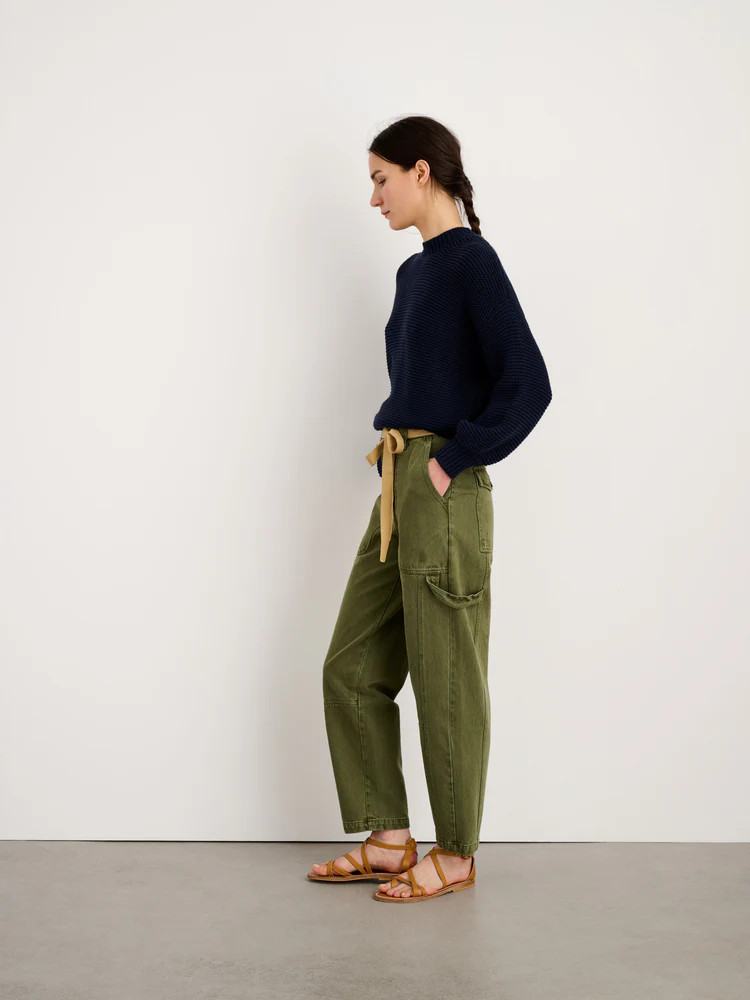 Button-Back Crewneck Sweater | Alex Mill