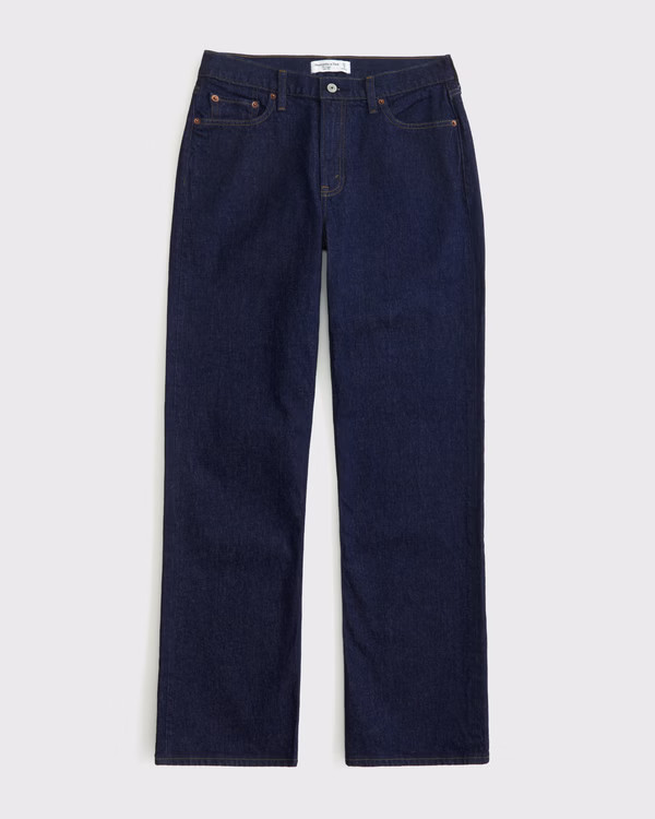 Curve Love Low Rise Baggy Jean | Abercrombie & Fitch (US)