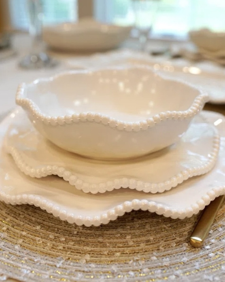 Pretty 12 piece scalloped edges dish set
🤍
#thanksgiving #thanksgivingtablescape #dishset #whitedishes #christmasdishes #holidaydishes

#LTKxWayfair 

#LTKFamily #LTKHome #LTKFindsUnder100