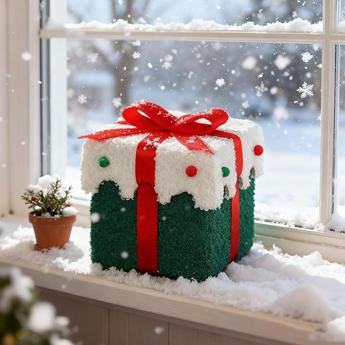 Glwopnae 2026 New Creative Christmas Gift Box, Fun and Rusable Holiday Decoration Box, Thick velv... | Amazon (US)