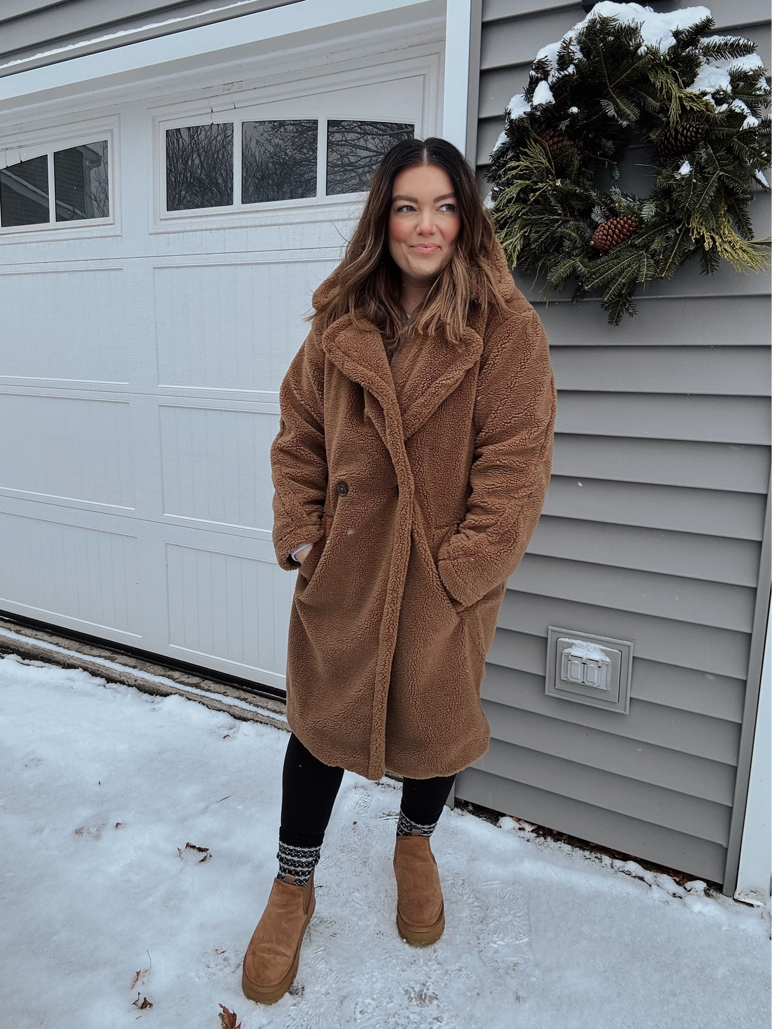 winter ready 🐻❄️ the coat that everyone needs in their closet! it’s currently 30% off, making it under $40 👏🏻

link in my bio to shop @shop.ltk 🫶🏻 coat runs very oversized - I would definitely size down! 

.
.
.

#targetstyle #winterstyle #teddybearcoat #uggs #wintercoat #sherpacoat #affordablefashion #teamltk #ltk 

#LTKFindsUnder50 #LTKSeasonal #LTKStyleTip