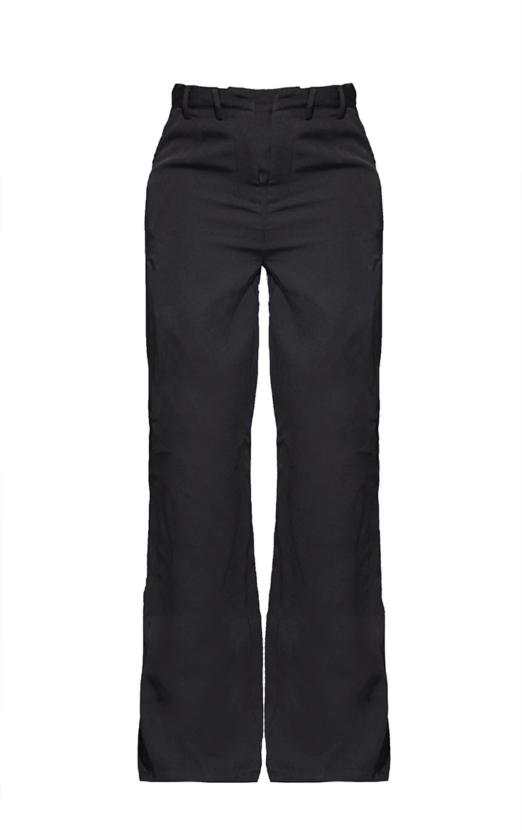 Tall Black Wide Leg Dad Pants | PrettyLittleThing US