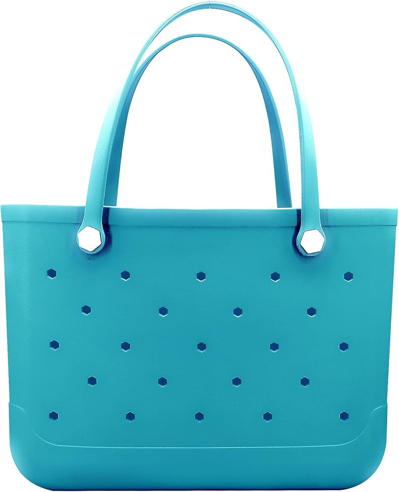 Rubber Beach Bag, Waterproof Travel Tote bag for Women Outdoor Summer Beach Tote Washable Bag Ope... | Amazon (CA)