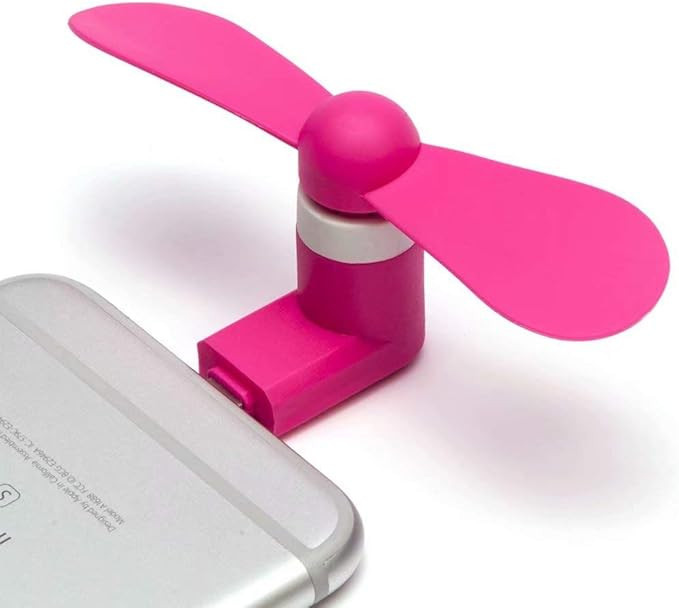 Cell Phone Fan, Portable Rotating Cooling Iphone Fan，Mini Fan for iPhone/iPad Mobile phone Fan ... | Amazon (US)