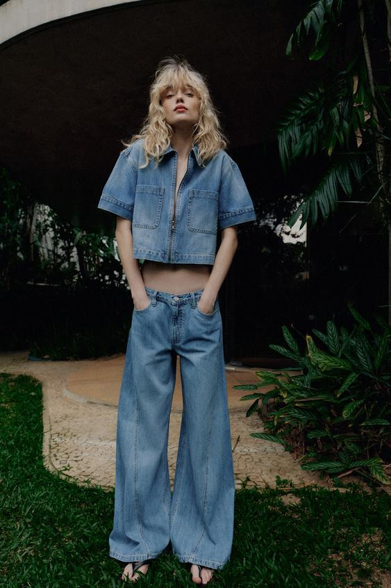 Z1975 SHORT SLEEVE DENIM SHIRT | Zara UK