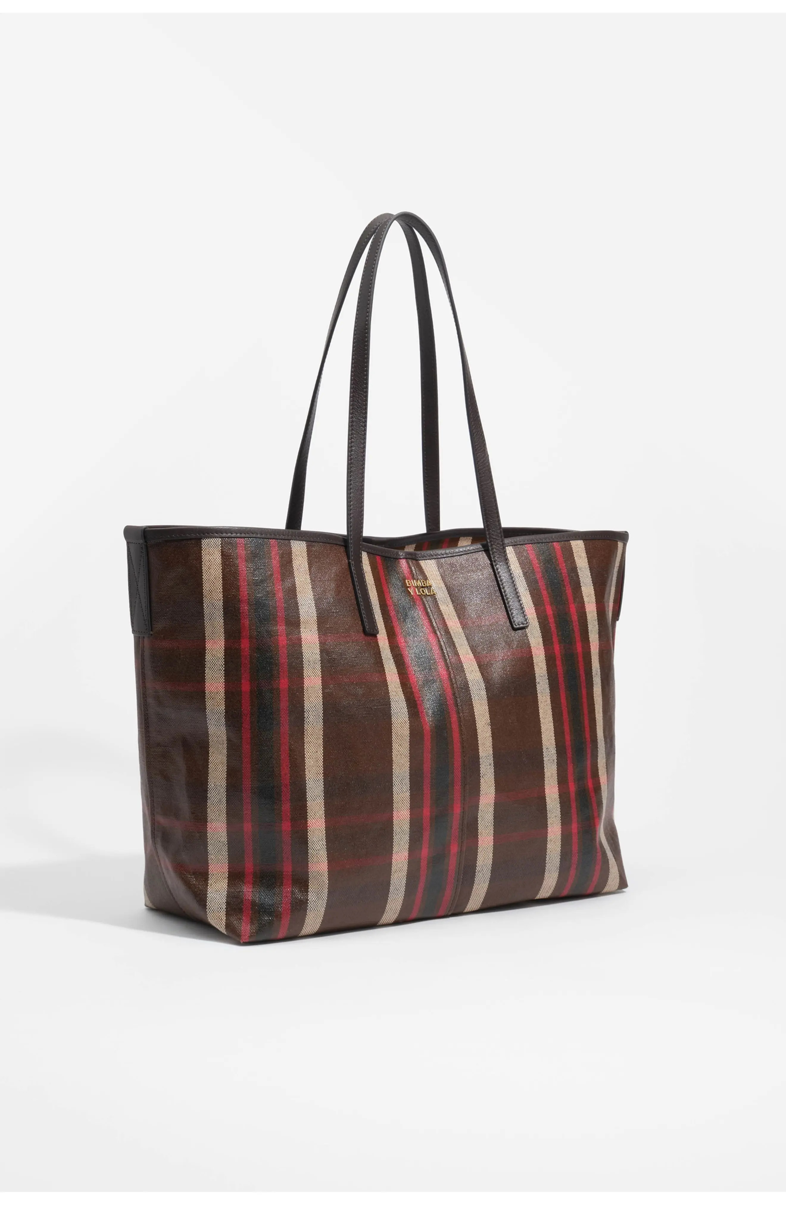 BIMBA Y LOLA Large Tartan Shopper Bag at Nordstrom | Nordstrom