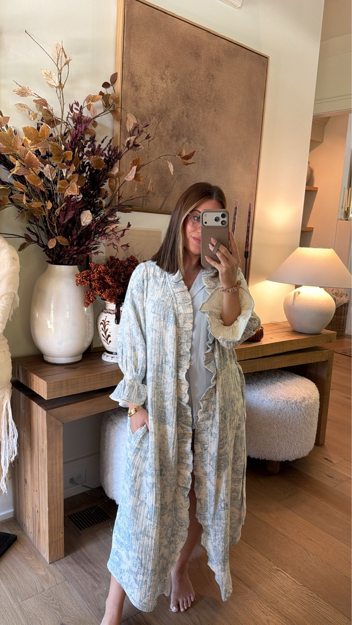 Wearing small in pajamas + robe is one size- both also come in pink for girl moms! I love having cute & comfy pajamas and robes that make you feel a little more put together during the newborn stage! Also still cute to stay in when you have visitors 🤪 

Postpartum stage || postpartum mom || newborn baby || nursing essentials || postpartum outfits

#LTKBaby #LTKmomlife #LTKootd