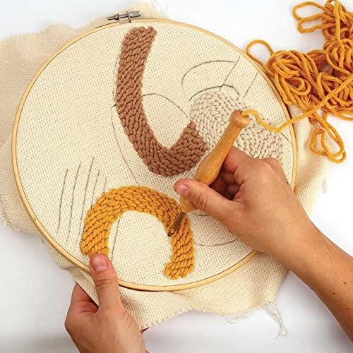 Graine Créative Kit DIY Punch Needle - Broderie Line Art - Ø 25 cm, Multicolore, Taille unique | Amazon (FR)