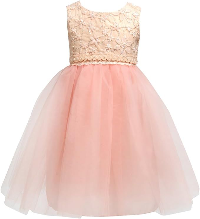 Merry Day Flower Girl Dress Toddler Formal Baptism Ball Gown for 1M-10T | Amazon (US)