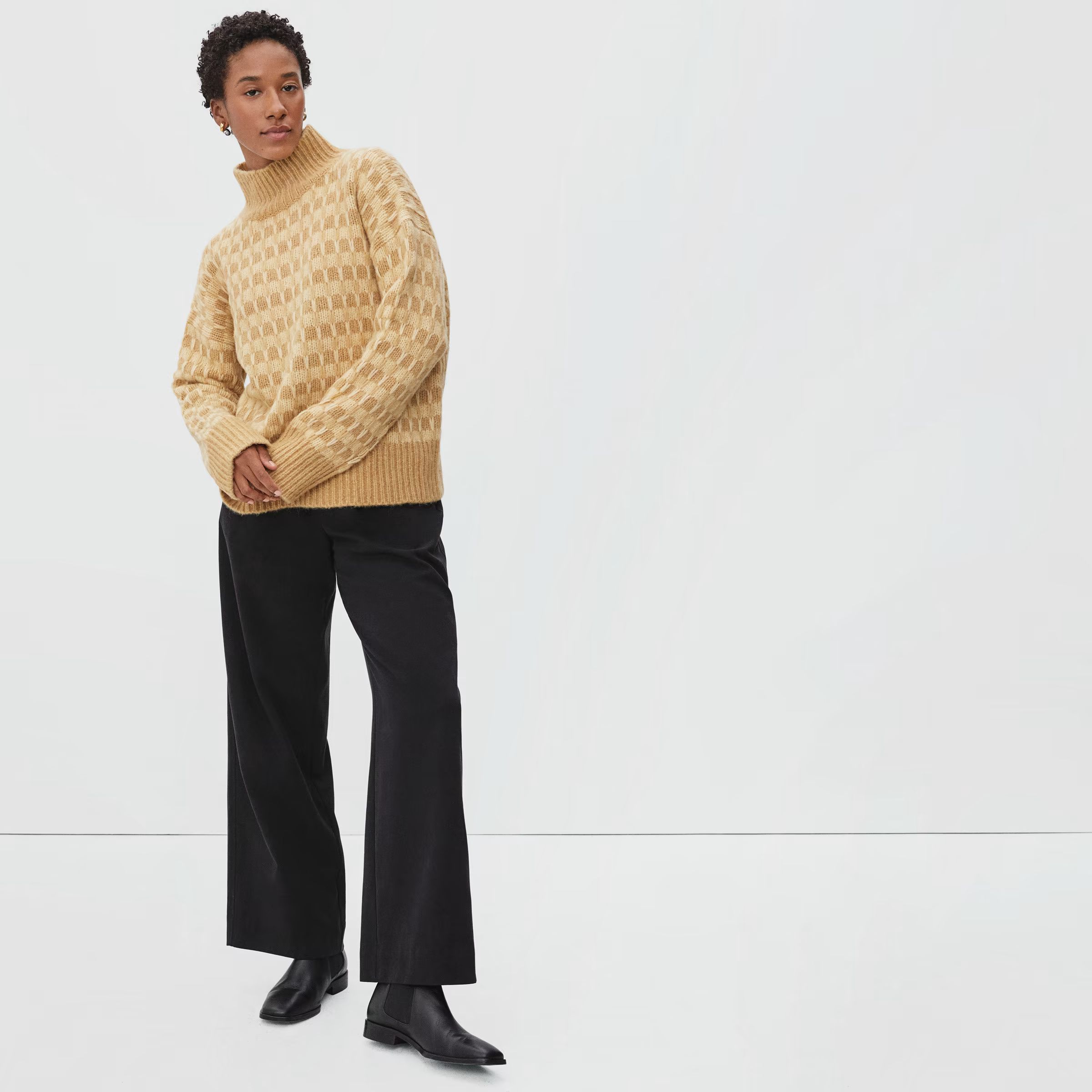 The Cloud Checkered Turtleneck | Everlane