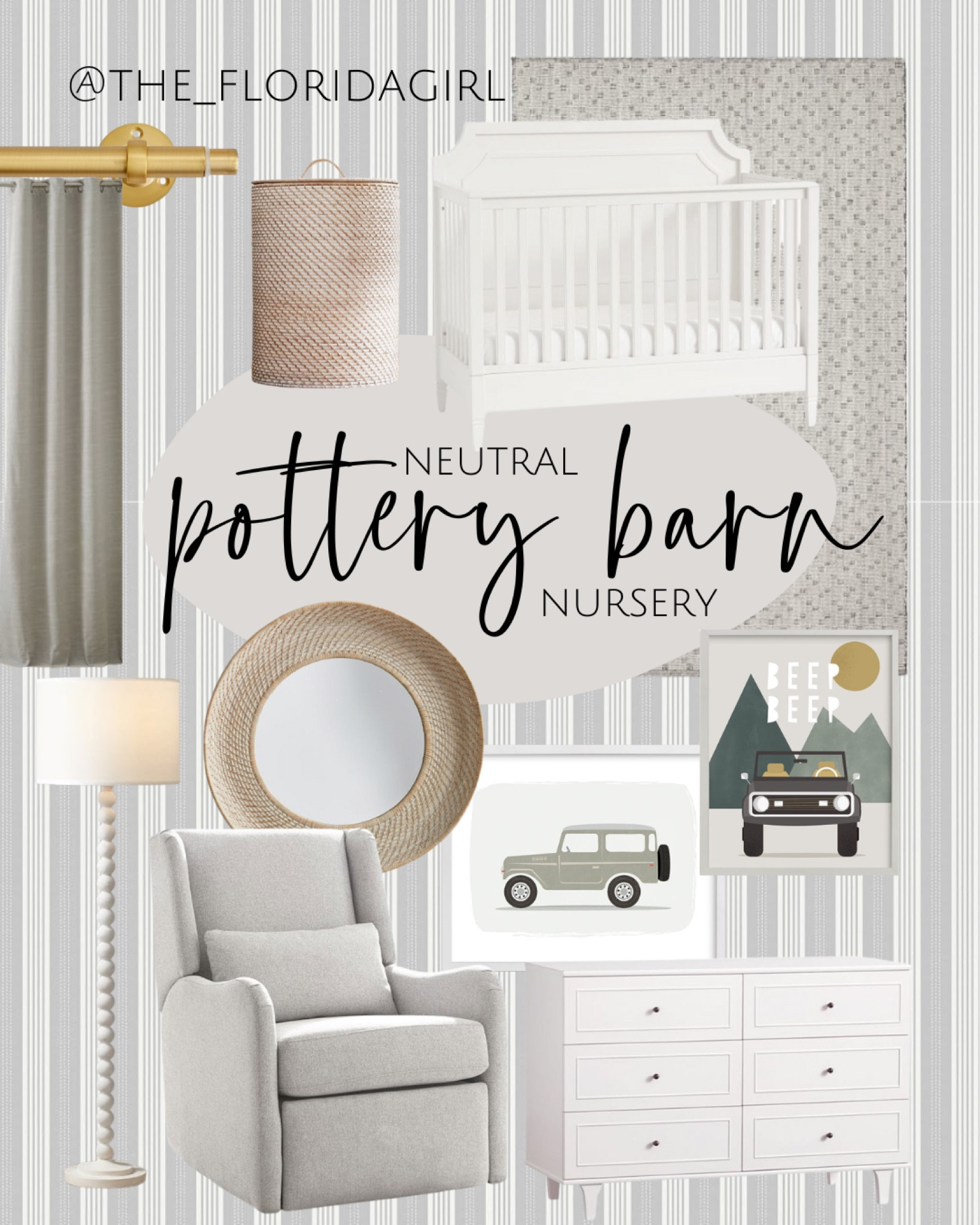 Pottery Barn Neutral Nursery #nursery #neutral #neutraldecor #playroom #boyroom #nurseryfurniture #baby #babycrib #crib #dresser #rockingchair #curtains #blackoutcurtains #potterybarn #potterybarnkids #pbkids #babyroom

#LTKkids #LTKFind #LTKfamily