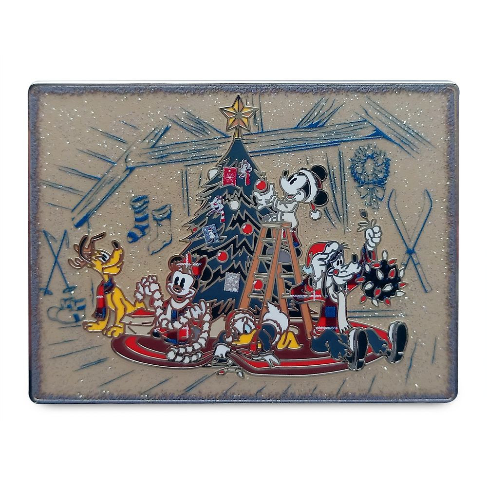 Mickey Mouse and Friends Jumbo Holiday Pin | Disney Store