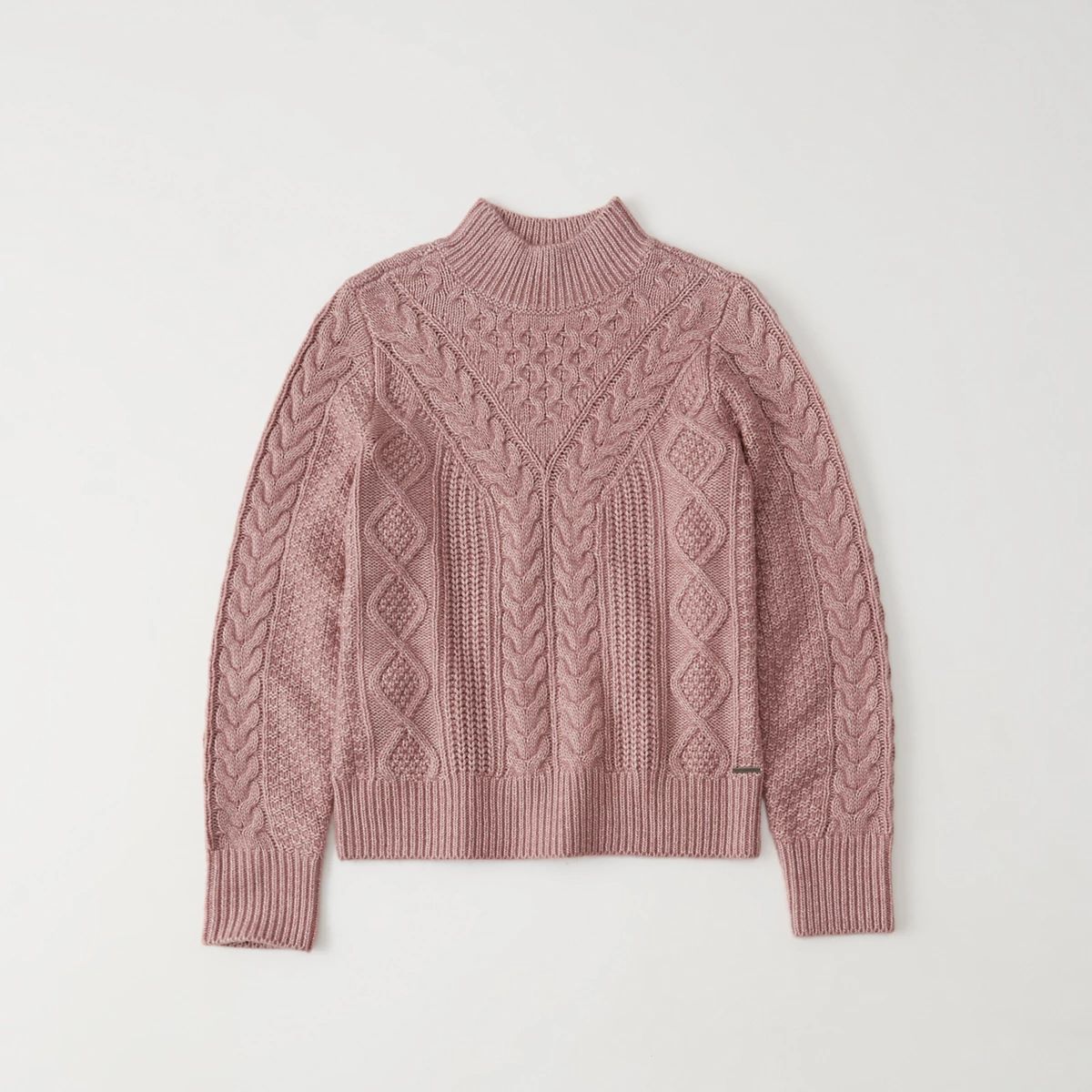 Cable Mock Neck Sweater | Abercrombie & Fitch US & UK