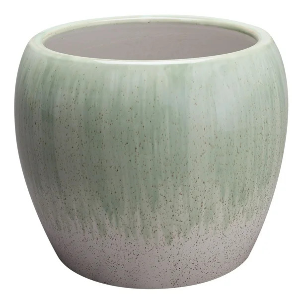 Better Homes & Gardens Avaery Ceramic Reactive Finish Planter, 12" | Walmart (US)