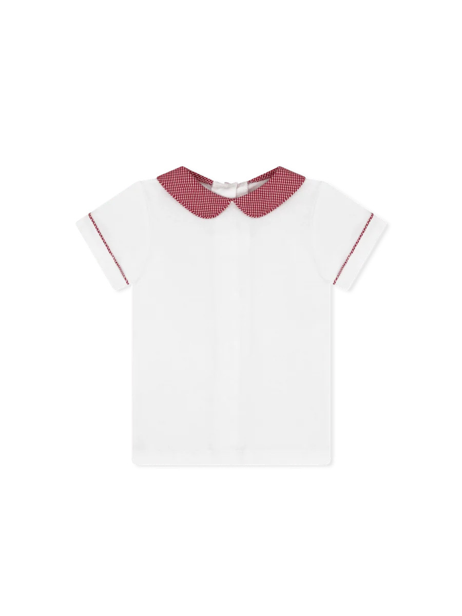 Sibley Shirt - Legacy White, Ramsey Red Minigingham (FW25) | Lullaby Set