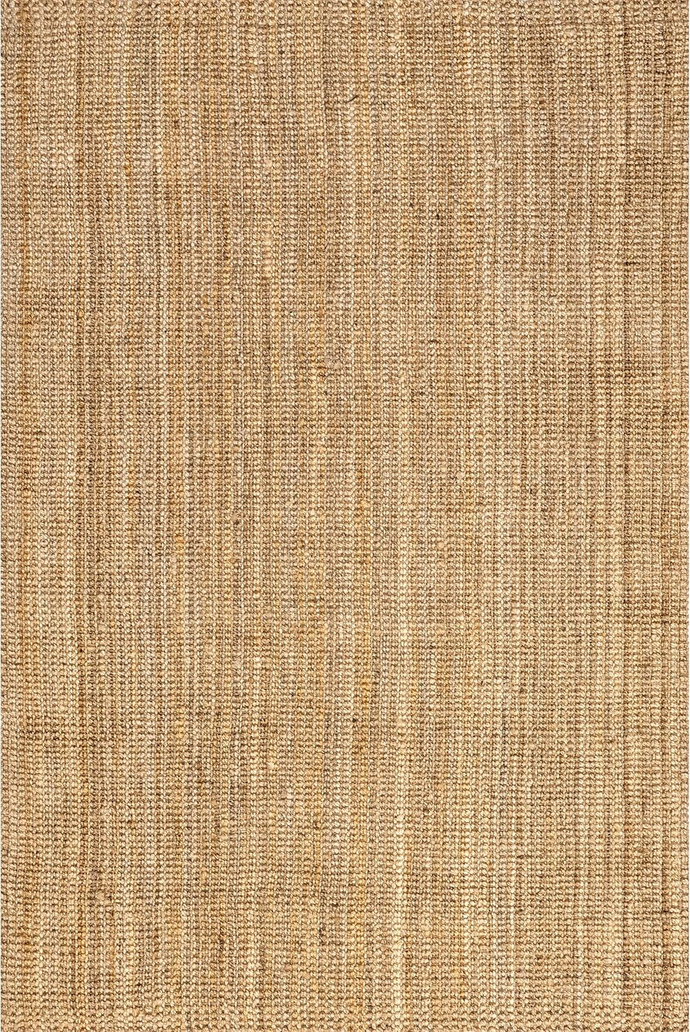 nuLOOM Ashli Solid Farmhouse Jute Area Rug, 7' 6" x 9' 6", Natural | Amazon (US)