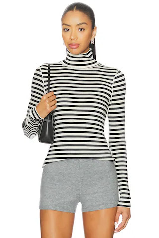 x We The Free Good Good Turtle Stripe Top In Black Combo | Revolve Clothing (Global)